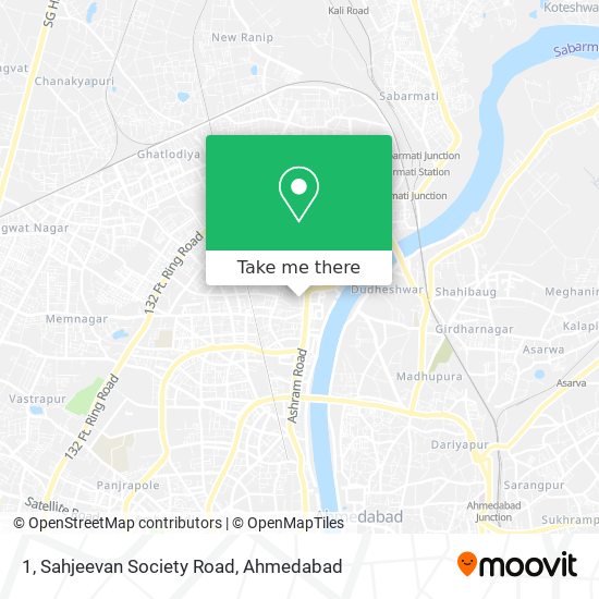 1, Sahjeevan Society Road map