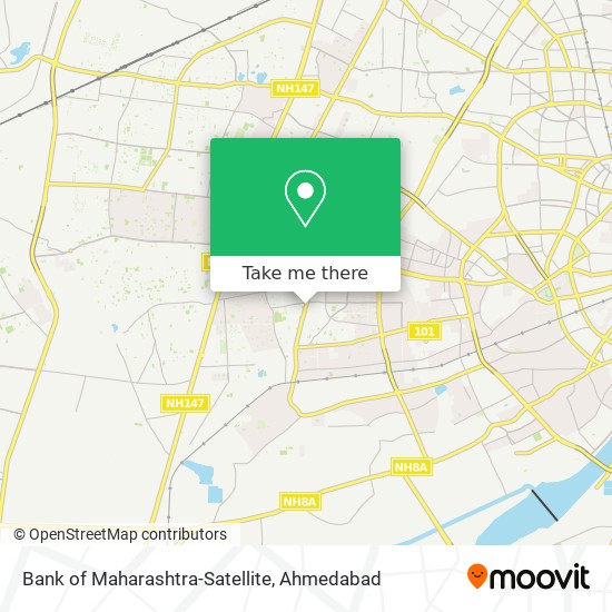 Bank of Maharashtra-Satellite map