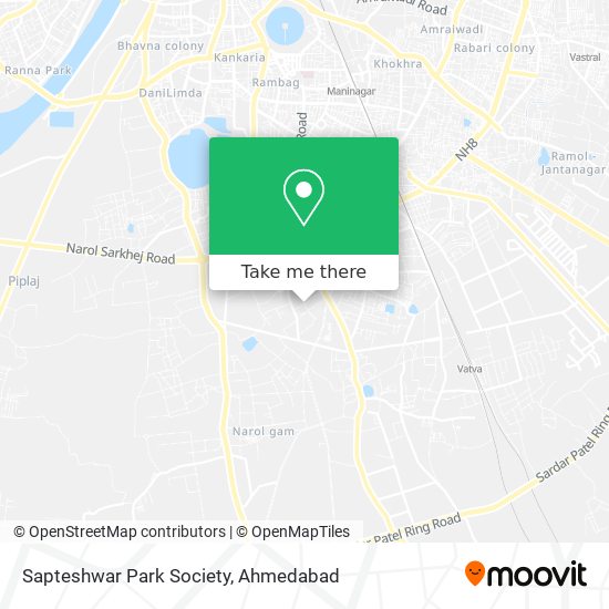 Sapteshwar Park Society map