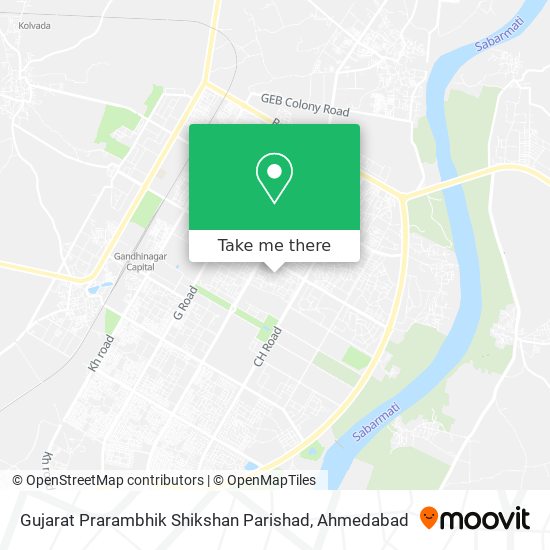 Gujarat Prarambhik Shikshan Parishad map