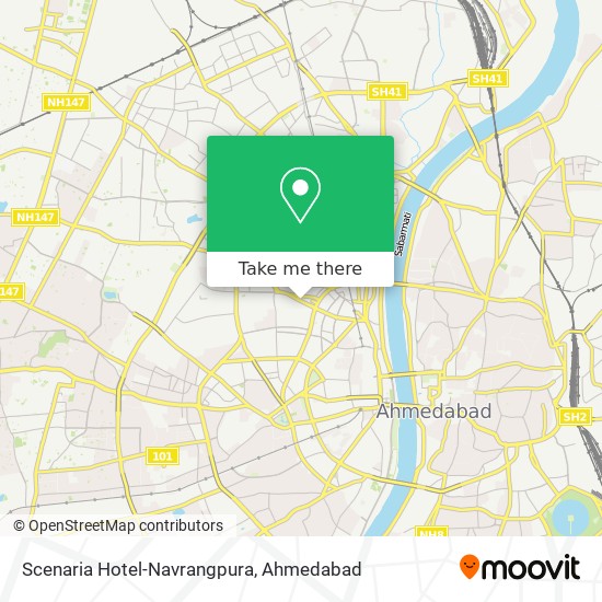 Scenaria Hotel-Navrangpura map