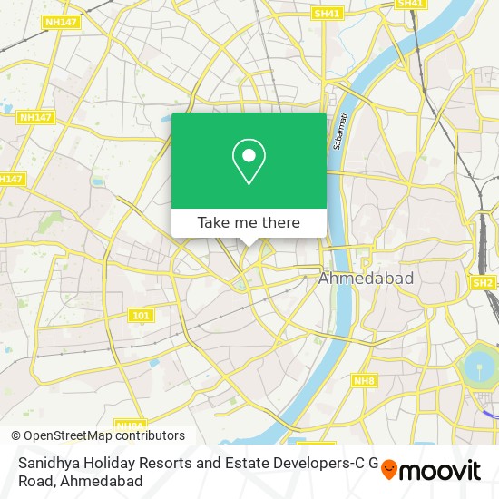 Sanidhya Holiday Resorts and Estate Developers-C G Road map