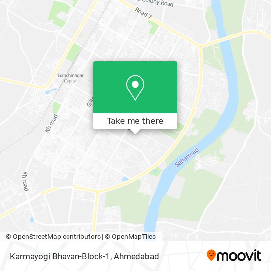 Karmayogi Bhavan-Block-1 map