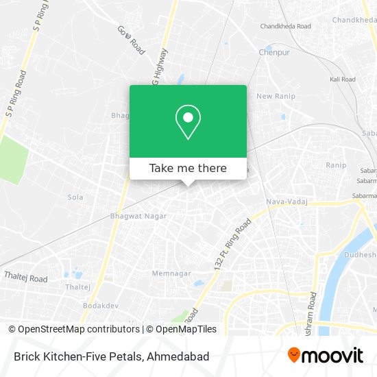 Brick Kitchen-Five Petals map