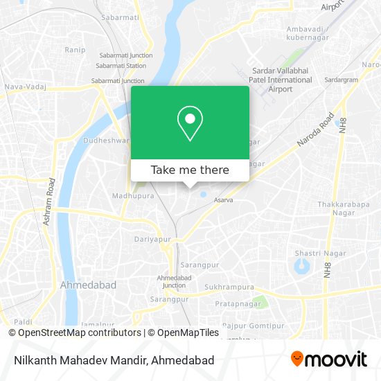 Nilkanth Mahadev Mandir map