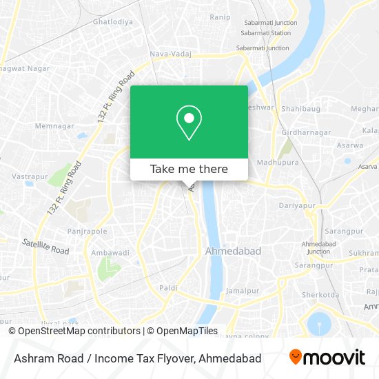 Ashram Road / Income Tax Flyover map