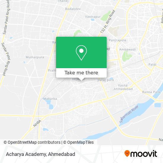 Acharya Academy map