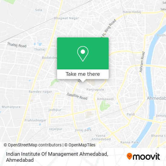 Indian Institute Of Management Ahmedabad map