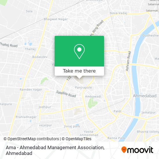 Ama - Ahmedabad Management Association map