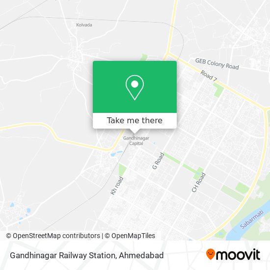 Gandhinagar Railway Station map