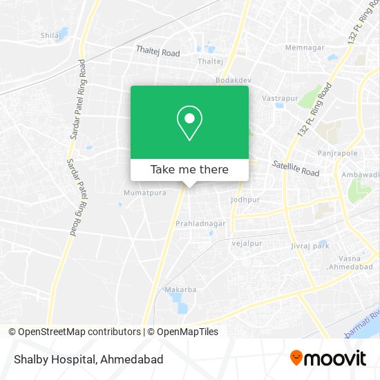 Shalby Hospital map