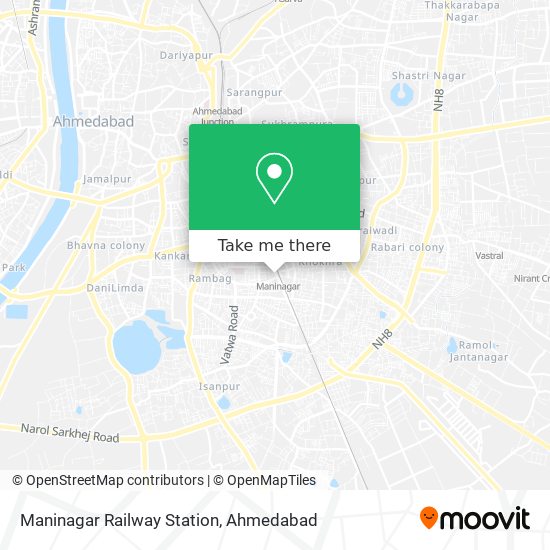 Maninagar Railway Station map