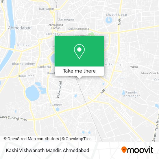 Kashi Vishwanath Mandir map