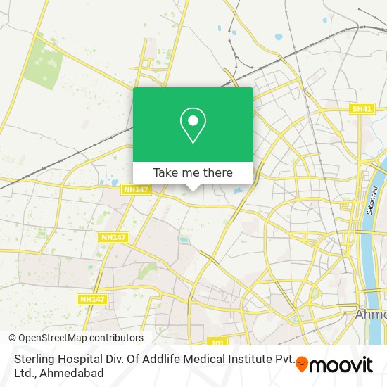Sterling Hospital Div. Of Addlife Medical Institute Pvt. Ltd. map