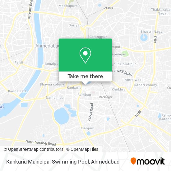 Kankaria Municipal Swimming Pool map