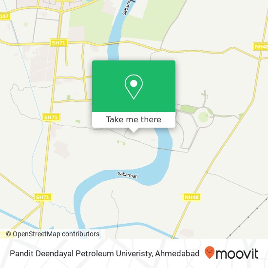 Pandit Deendayal Petroleum Univeristy map