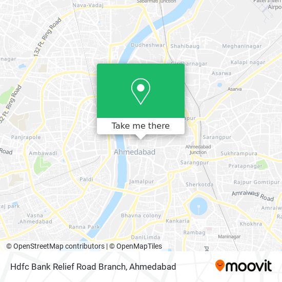 Hdfc Bank Relief Road Branch map