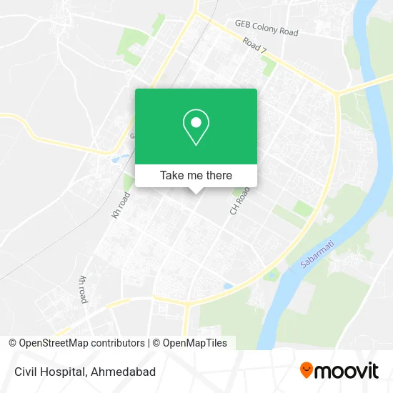 Civil Hospital map