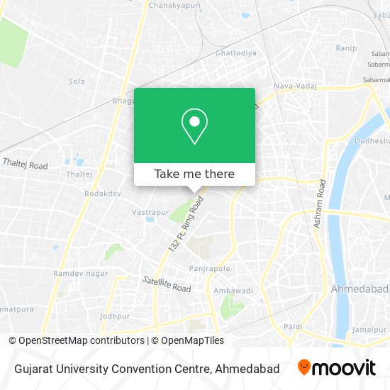 Gujarat University Convention Centre map