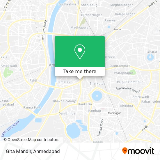 Gita Mandir map