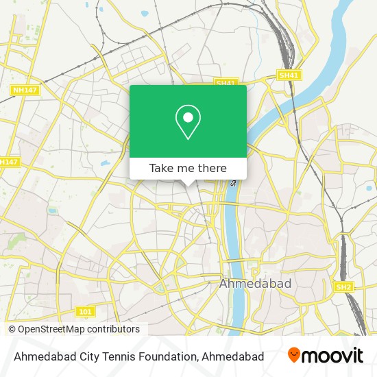 Ahmedabad City Tennis Foundation map