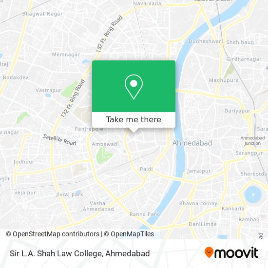 Sir L.A. Shah Law College map