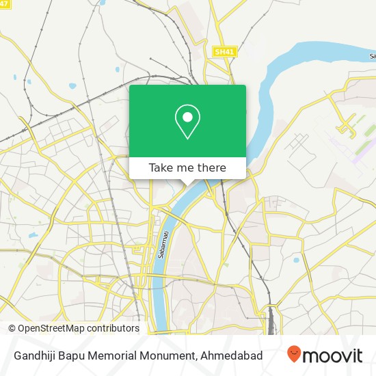 Gandhiji Bapu Memorial Monument map