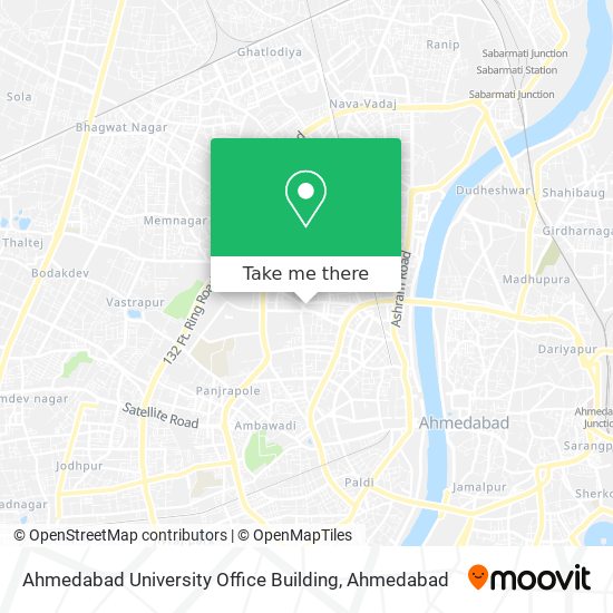 Ahmedabad University Office Building map