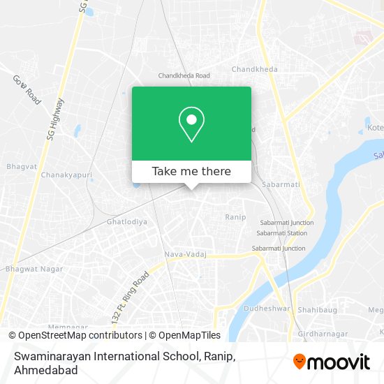 Swaminarayan International School, Ranip map