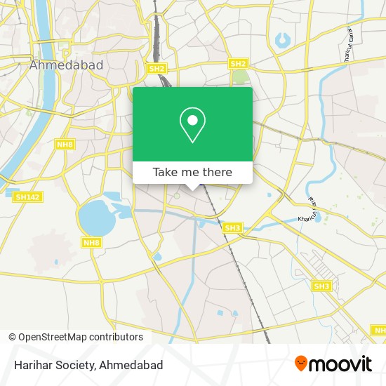 Harihar Society map