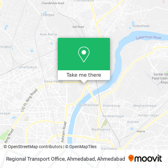 Regional Transport Office, Ahmedabad map