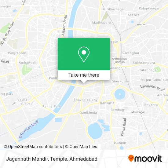 Jagannath Mandir, Temple map