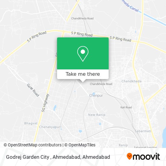 Godrej Garden City , Ahmedabad map