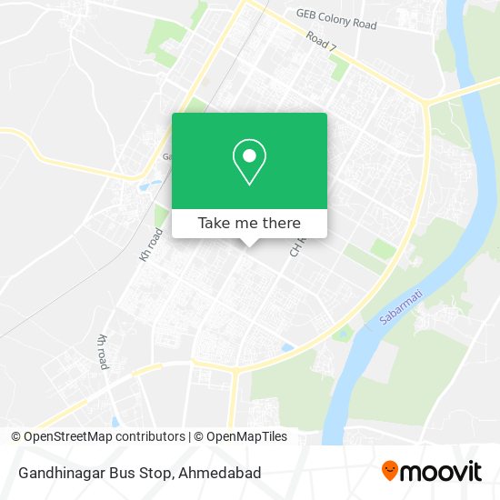 Gandhinagar Bus Stop map