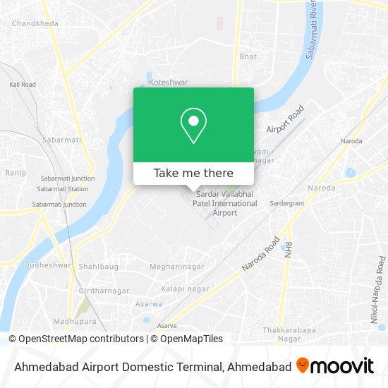 Ahmedabad Airport Domestic Terminal map