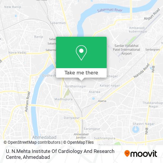 U. N.Mehta Institute Of Cardiology And Research Centre map