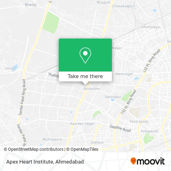 Apex Heart Institute map