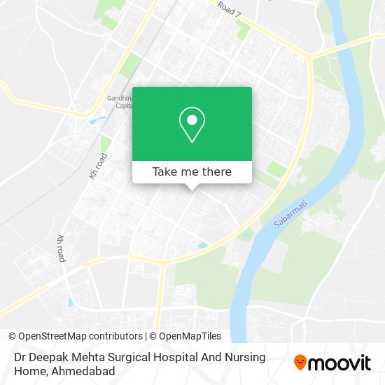 Dr Deepak Mehta Surgical Hospital And Nursing Home map