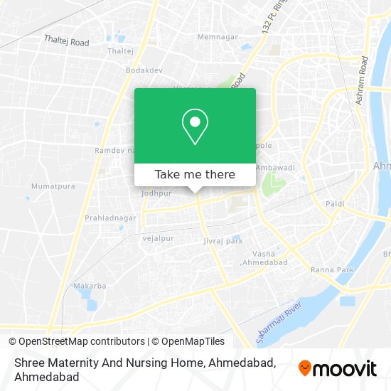 Shree Maternity And Nursing Home, Ahmedabad map