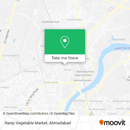 Ranip Vegetable Market map