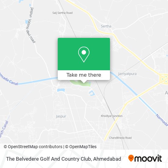 The Belvedere Golf And Country Club map