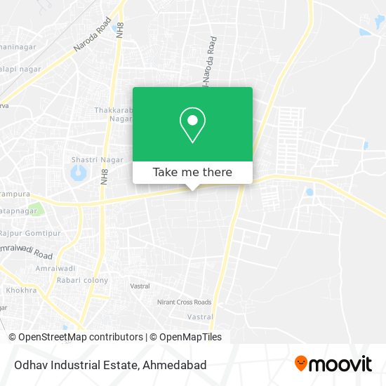 Odhav Industrial Estate map