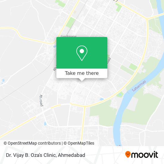 Dr. Vijay B. Oza's Clinic map