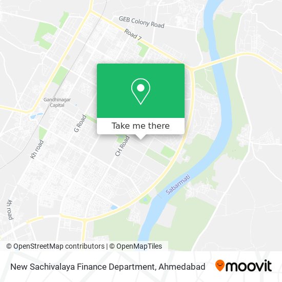 New Sachivalaya Finance Department map