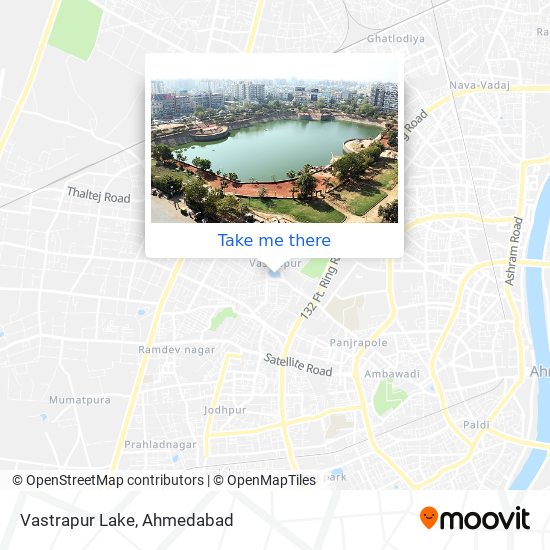 Vastrapur Lake map