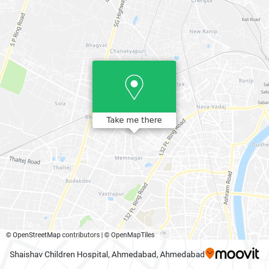 Shaishav Children Hospital, Ahmedabad map