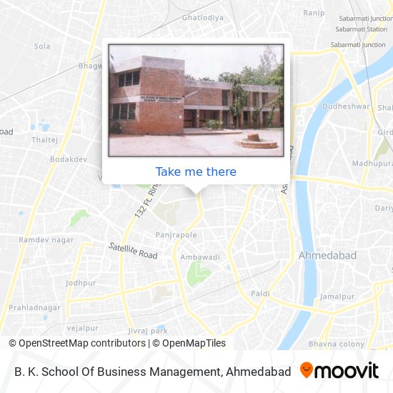 B. K. School Of Business Management map