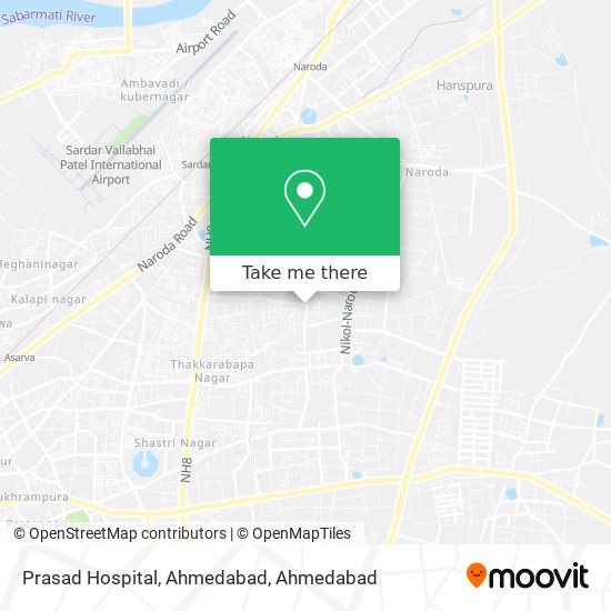 Prasad Hospital, Ahmedabad map
