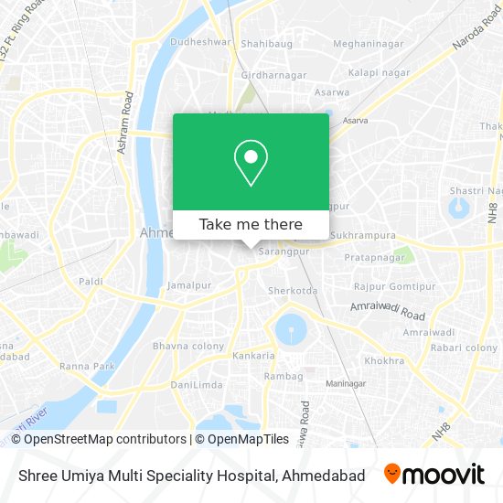 Shree Umiya Multi Speciality Hospital map