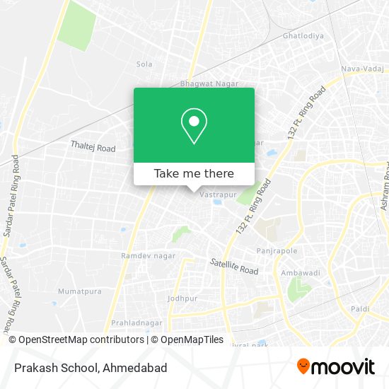 Prakash School map